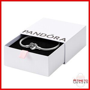 Sterling Silver Snake Chain Bracelet with Heart Clasp, 7.1 Inches